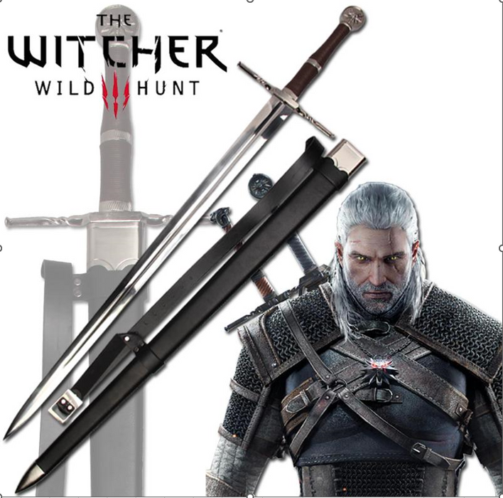 The Witcher 3: Wild Hunt - Belhaven Blade, the White Wolf's "Beast of the Western Sword" cosplay prop, an anime sword that is not yet sharpened.