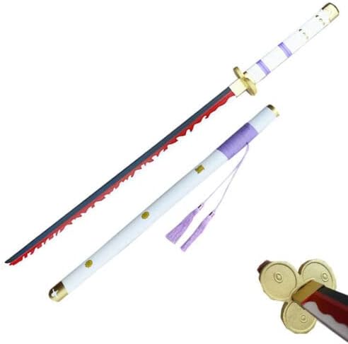 41" Foam Sword For Enma white Samurai Cosplay Sword Weapon Blade Costume Kids Friendly