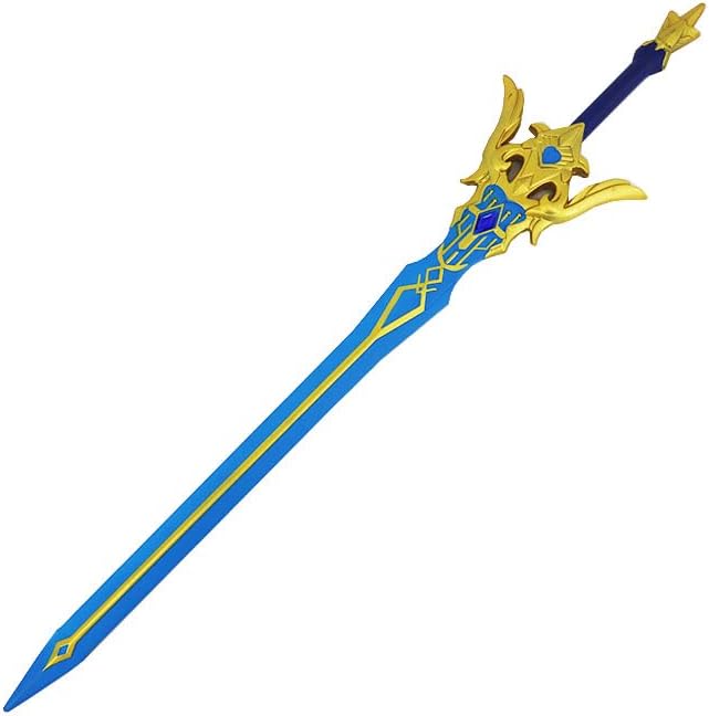 Fantasy Game Genshin Impact Freedom-Sworn Cosplay Foam Sword Scepter Blade Weapon Costume Kids Friendly