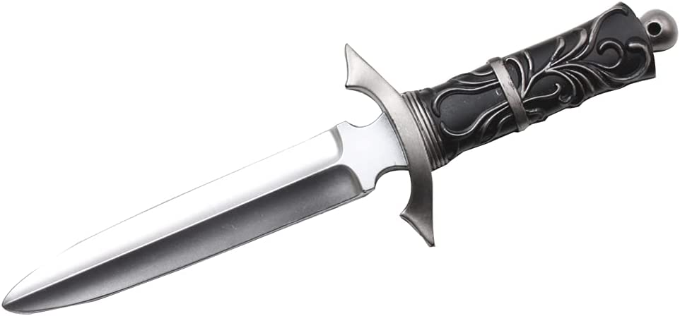 14” Medieval Foam Tactical Survival Hunting Knife Dagger LARP Halloween Blade Samurai Ninja Cosplay Costume