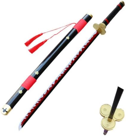 41" Foam Sword For Yama Enma Black Cosplay Sword Weapon Blade Costume Kids Friendly