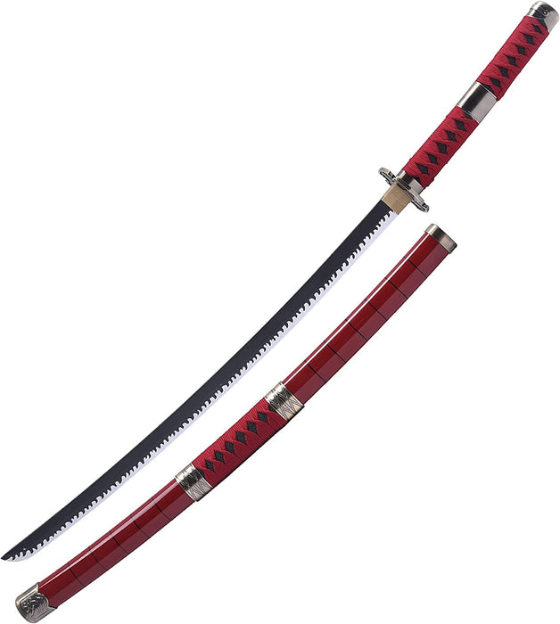 41" one piece Sandai Kitetsu Sword Wooden Bamboo Sword handmade Anime Sword Katana Samurai