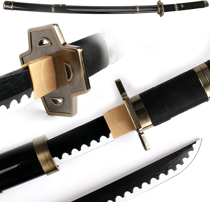 41" one piece Yubashiri Sword Wooden Bamboo Sword handmade Anime Sword Katana Samurai