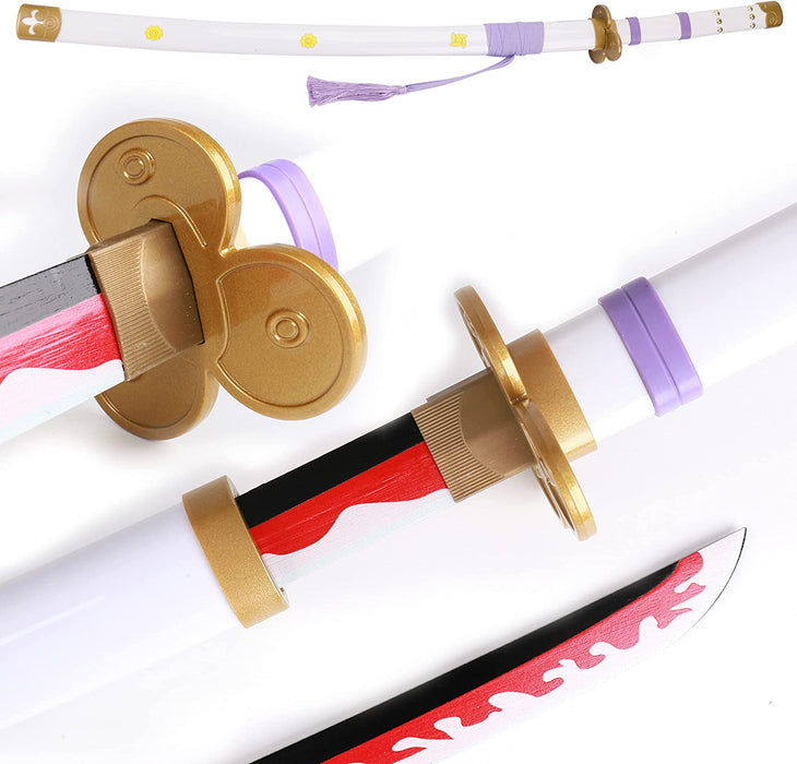 41" one piece Ame No Habakiri Sword Wooden Bamboo Sword handmade Anime Sword Katana Samurai
