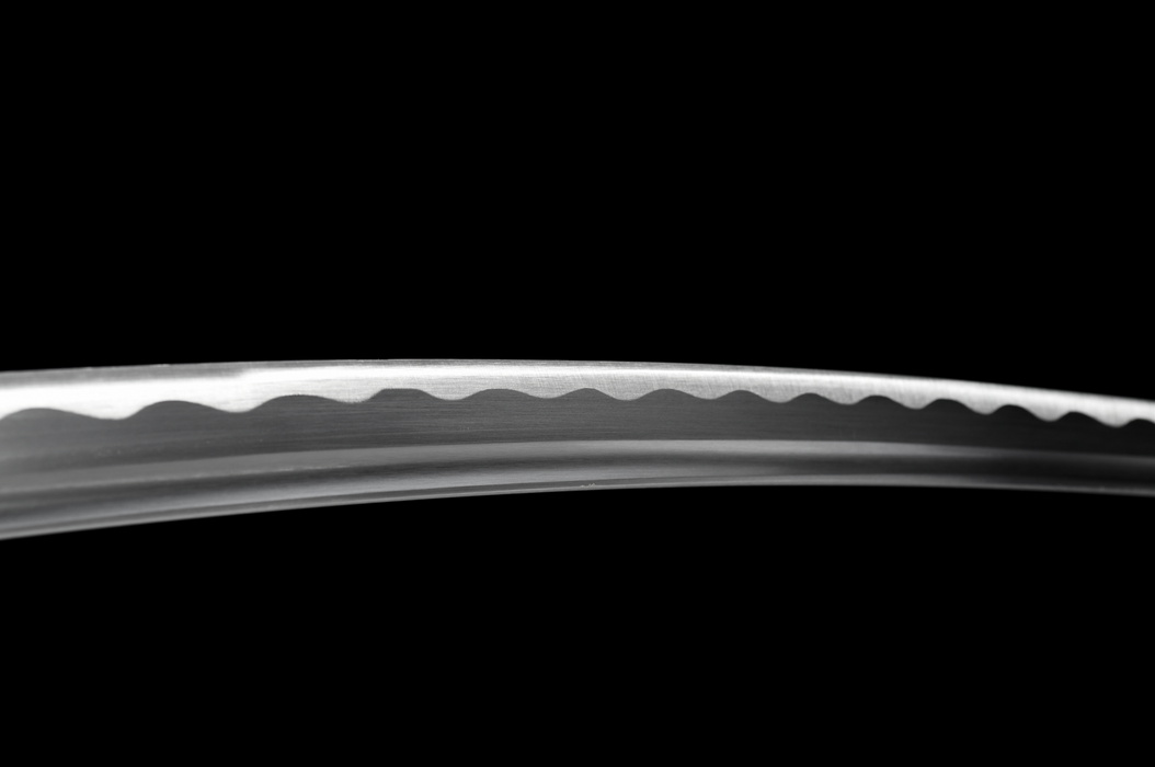 100% Handmade Sword - Fully Functional Samurai Katana Sword, Sharp 1045 Carbon Steel Blade, Hand Forged Clay Tempered, Full Tang, Black Scabbard, Certificate