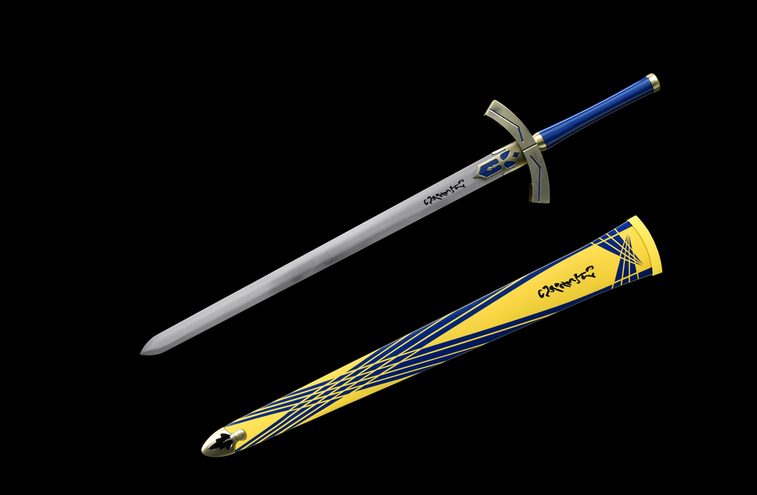 Fate/Stay Night Heaven's Feel Blackened Saber Oath of Victory Sword Full Metal Stone Sword Excalibur Unsheathed.