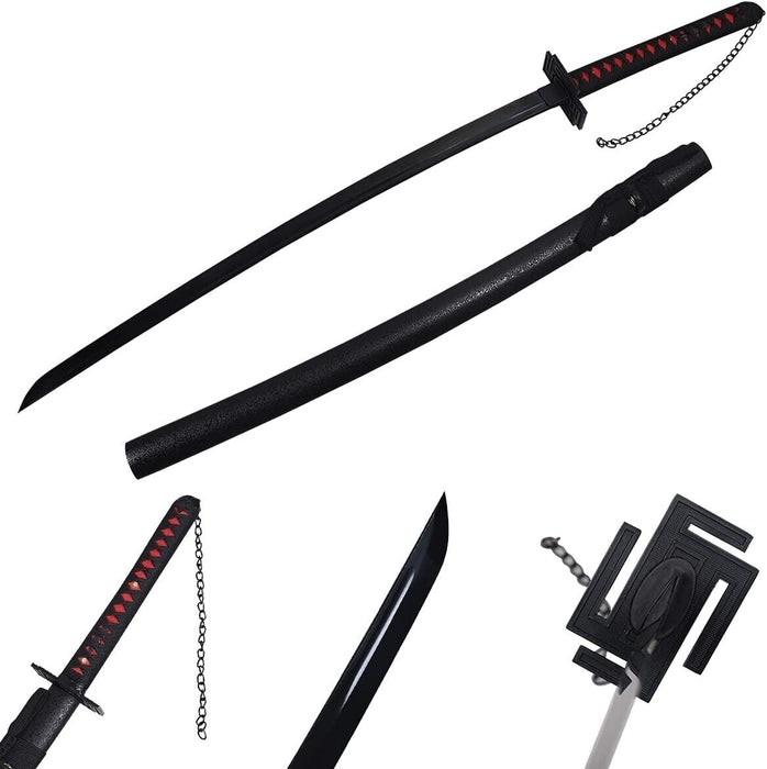 56" Sharp Metal Bleach Kurosaki Ichigo Cosplay Japanese Bleach Sword Katana