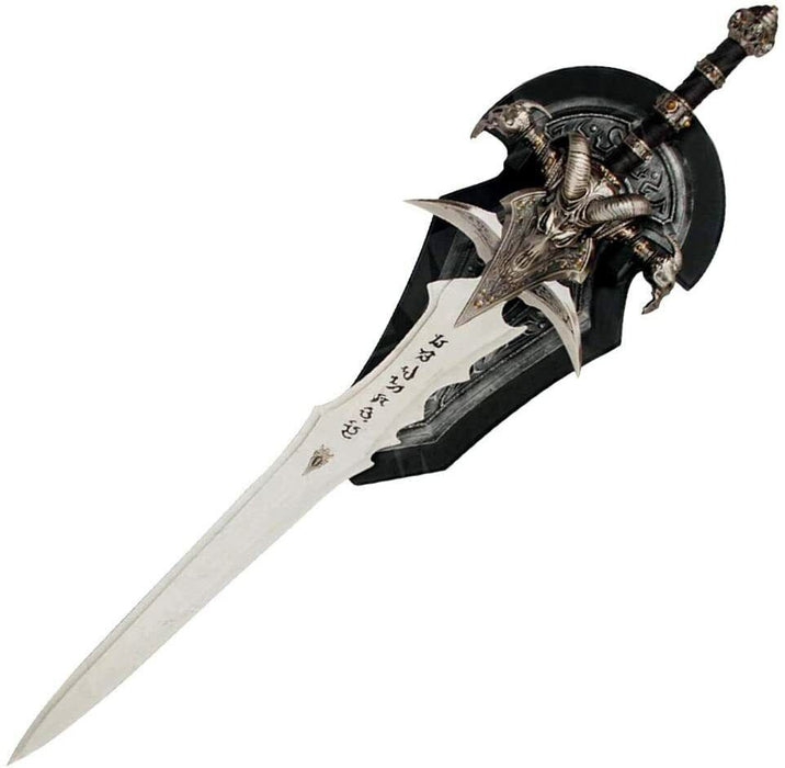 Wow Lich King Death Knigts Frostmourne Lich King Arthas Metal Sword w/Plaque New