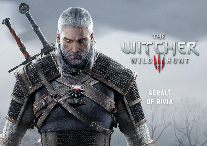 The Witcher 3: Wild Hunt - Geralt of Rivia, the White Wolf's "Beast of the Western Sword" cosplay prop, an anime sword that is not yet sharpened.