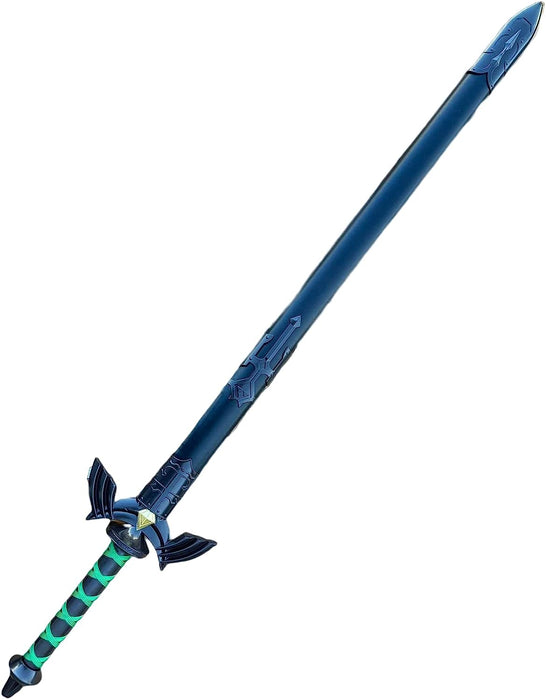 43” Metal Handmade Skyward Master Sword Replica Cosplay Costume Weapon Blade (Black/Green) …