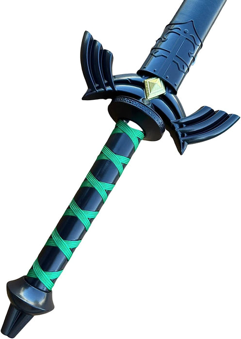 43” Metal Handmade Skyward Master Sword Replica Cosplay Costume Weapon Blade (Black/Green) …