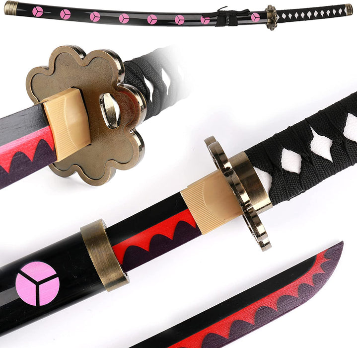41" one piece Shusui Sword Wooden Bamboo Sword handmade Anime Sword Katana Samurai