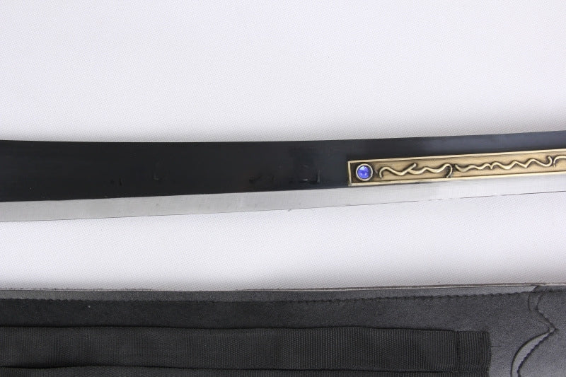 One Piece, Mihawk's Yoru sword, also known as the "Night Eagle Eye" or "Black Blade." This is the sword wielded by Dracule "Hawk-Eye" Mihawk, one of the Seven Warlords of the Sea.