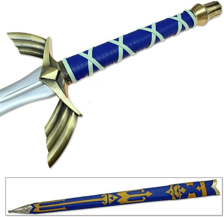 51" Legend of Zelda Link Full Tang Carbon Steel Master Sword Real Blade Cosplay