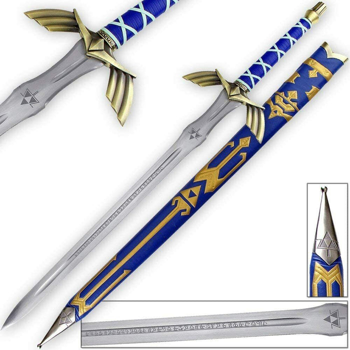 51" Legend of Zelda Link Full Tang Carbon Steel Master Sword Real Blade Cosplay